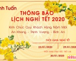 Minh Tuấn Water Xin Thông Báo Đến Quý Khách Hàng Lịch Nghĩ Tết Nguyên Đán 2020